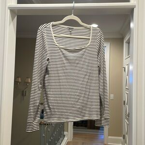Talbots ack and ivory tee (bw)